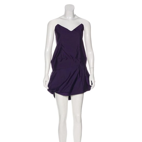 purple toga dress